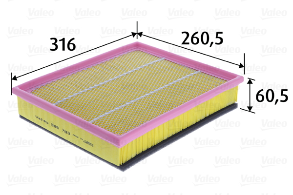 VALEO 585783 Filtro aria